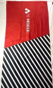 Neu Carnival Cruise Players Club Premier großes Pool Strandtuch rot schwarz weiß - Bild 1 von 3