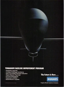 Hughes 1994 Tomahawk Missile Baseline Improvement Program Print Ad - Picture 1 of 1