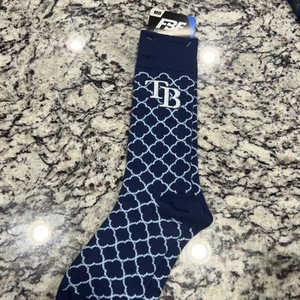 Tampa Bay Rays Crew-Socken marineblau & hellblau Vierflügel-Design - Bild 1 von 6