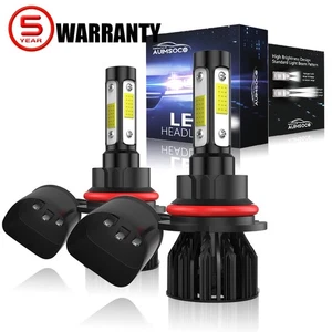 For Ford 2x 9004 HB1 8000K LED Headlight Hi-Lo Beam Bulbs White - Picture 1 of 14