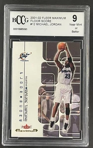 2001-02 Fleer Maximum - Floor Score - Michael Jordan #12 BCCG 9 - FREE Shipping - Picture 1 of 2