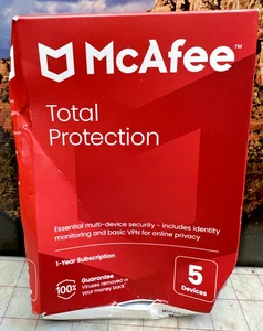 McAfee Total Protection for 5 Users Windows/Mac/Android/iOS/ChromeOS Product Key - Picture 1 of 6