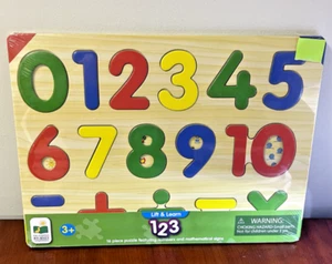 The Learning Journey Lift & Learn Numbers, Color & Math Signs Puzzles New Sealed - Picture 1 of 3