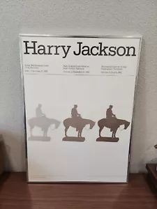 Raro poster Harry Jackson bronzo vintage 1981 stampa in rilievo MEDITAZIONE COWBOY - Foto 1 di 11