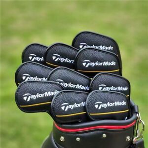 “10PCS” Golf Club Iron Head Cover For Taylormade Classic Yellow-Line Magnetic