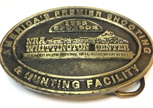 NRA Whittington Center Amerikas Premium Schieß- und Jagdanlage Gürtelschnalle - Bild 1 von 3
