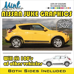 NISSAN JUKE Rayas Laterales JDM Nismo Calcomanías Adhesivas Gráficos TEKNA GRATIS P&P 004 - Imagen 1 de 4