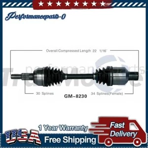 TrakMotive Front Right CV Axle Shaft fits 2007 2008 2009 Chevrolet Equinox 1x - Picture 1 of 1