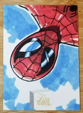 2019 MARVEL FLEER FLAIR 1/1 HAND DRAWN SKETCH CARD * SPIDER-MAN * RODNEY ROBERTS