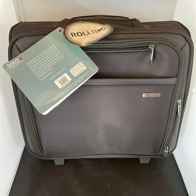 Solo Rolling Sterling Collection - Hold up to 16" Laptop - Black, New w/Tags - Image 1 of 4