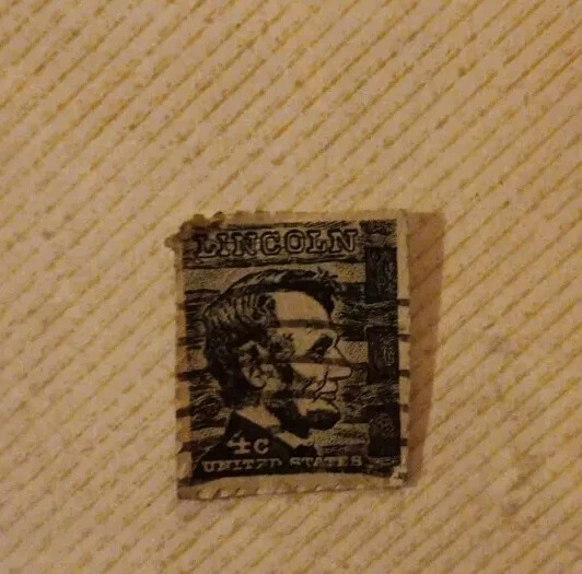 Extremely Rare 4 cent  Lincoln Stamp.  Very Nice, A Collector's Must.. - Image 1 of 4