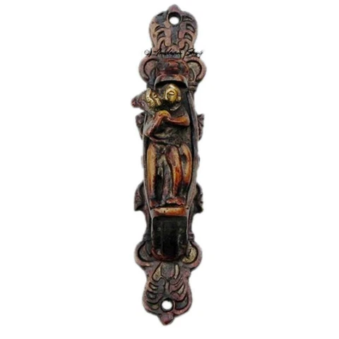 Set of 2 Antique Bronze Couple Door Pull Handles Vintage Style Cover