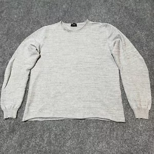 Jil Sander Pullover Herren mittelgrau Pulli Rippbündchen Made Italy - Bild 1 von 11