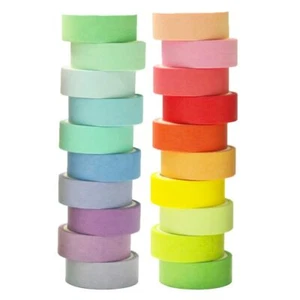 20 Rollen farbiges Abdeckband Set für Bullet Journal Buch Planer Sammelalbum - Bild 1 von 6