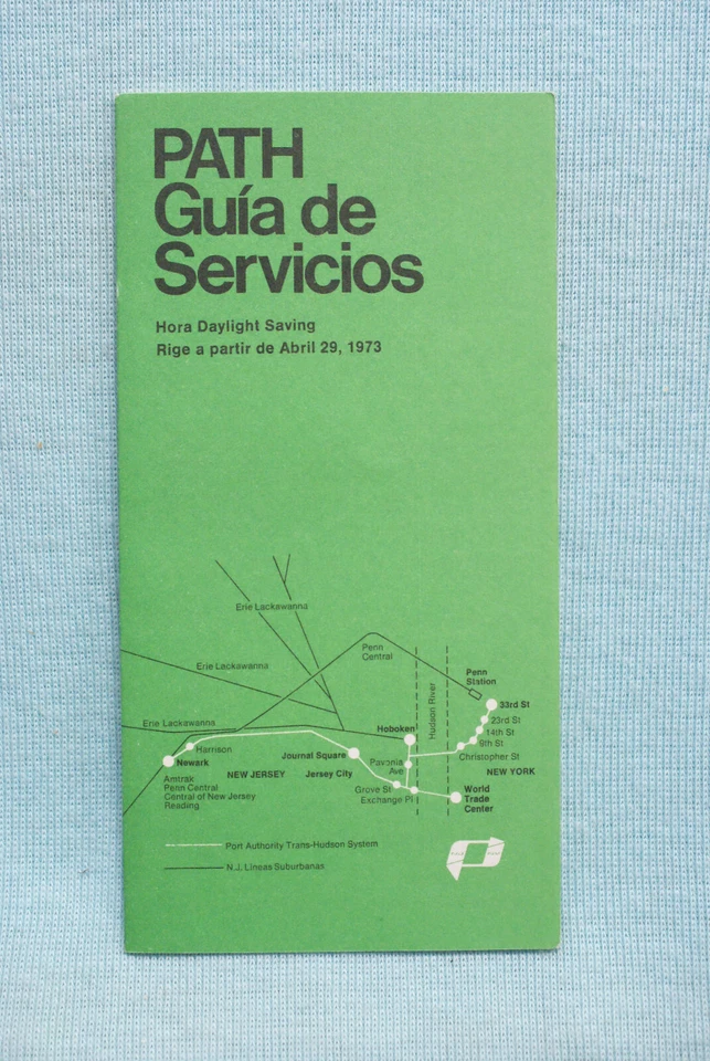 PATH Guía de Servicios - 29 de abril de 1973 - Texto en español Foto 1 de 1