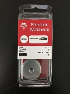 Hillman Fender Washer 3/16x1" Steel Pack of 4 - Picture 1 of 1