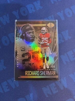Richard Sherman - 2020 Panini Illusions Trophy Collection Bronze /499 - 49ers - Image 1 of 2