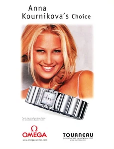 OMEGA OROLOGIO RIVISTA promo annuncio #068 ORIGINALE ANNA KOURNIKOVA - Foto 1 di 13