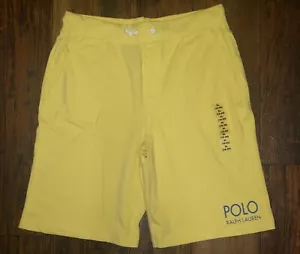 Polo Ralph Lauren Boys Yellow Logo Print Drawstring Shorts - Picture 1 of 2