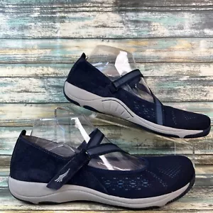 Dansko Womens Size 8.5-9 Mary Jane Loafer Casual Comfort Adjustable Blue Leather - Picture 1 of 11