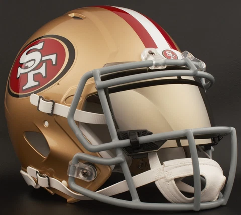 ***CUSTOM*** SAN FRANCISCO 49ers NFL Riddell Speed AUTHENTIC Football Helmet Cover