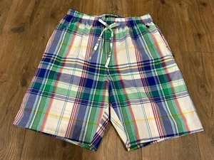 Polo Ralph Lauren Herren mehrfarbig kariert Nachtwäsche Pyjama Shorts Größe Medium neu mit Etikett - Bild 1 von 4