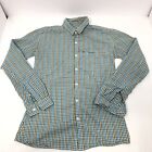 Wrangler Spirits of America Mens Green Embroidered Logo Button Front Shirt Sz L