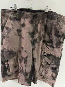 Fox Riders/Racing Black And Pink Tye Dye Multi pocket shorts W38 - Picture 1 of 7