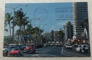 Kalakaua Avenue, Hawaii. Postcard (A3) - Picture 1 of 2