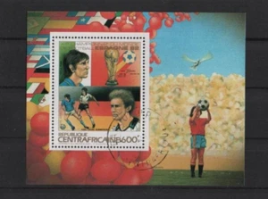 Block 227  Zentralafrika WM Spanien 88 Rummenigge - Picture 1 of 1