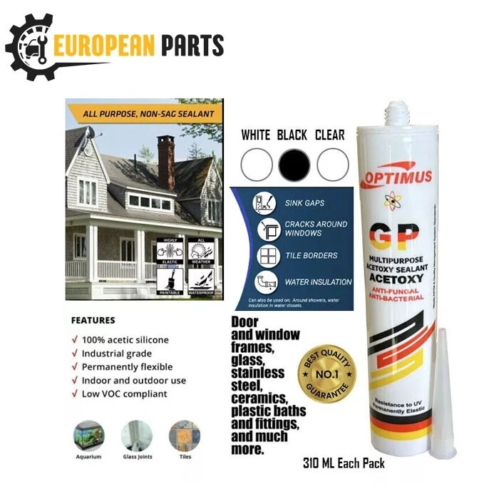 OPTIMUS Waterproof Silicon Sealant All Purpose Acetoxy White 280ML