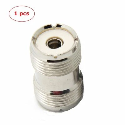 1 Pack - UHF SO-239 Female Coupler RF Adapter Barrel Connector for PL-259 Plugs - Image 1 of 4