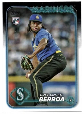 2024 Topps Series 1 Prelander Berroa RC | #36 | Seattle Mariners - Image 1 of 3