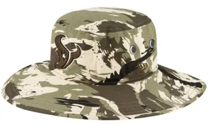 Houston Texans New Era NFL Adventure Camo Boonie Bucket beach fishing HAT NEW - Picture 1 of 8