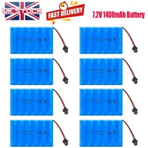 Batería recargable 1400mAh 7.2V Ni-Cd AA con enchufe SM para acceso a piezas de radiocontrol - Imagen 1 de 42