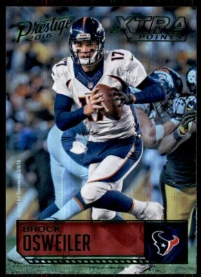 2016 Panini Prestige Xtra Points - Green Brock Osweiler Houston Texans #58 - Image 1 of 2