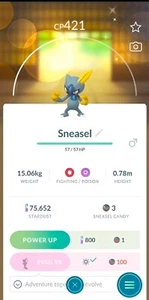 Sneasel Brillante Hisuian | 20K Stardust Registrado | Tr-de Go✨ - Imagen 1 de 2