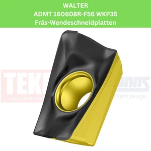 7 x WALTER ADMT 160608R-F56 WKP35 Placas giratorias de fresado para acero y fundición - Imagen 1 de 1