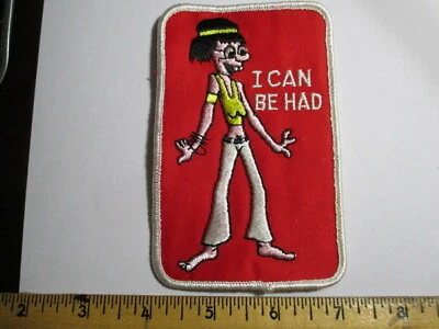 I Can Be Had Patch Sexy Hippie Orgy Love NOS Vintage 70's - Image 1 of 4
