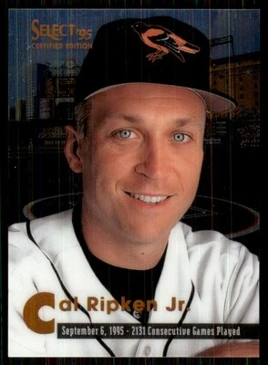 1995 Select Certified Edition #2131 Cal Ripken Jr. Baltimore Orioles Foto 1 de 2