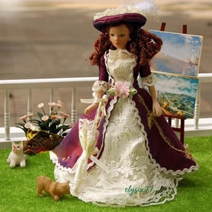 1/12 Scale Movable Dollhouse Miniature Victoria Princess Ceramic Dolls Jointsed - Picture 1 of 10