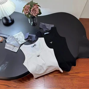 New PD inverted triangle letters slim slimming vest threaded bottoming shirt - Picture 1 of 18