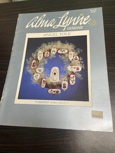 Alma Lynne Designs -Autographed- Angel Folk Counted Cross-Stitch - Picture 1 of 5