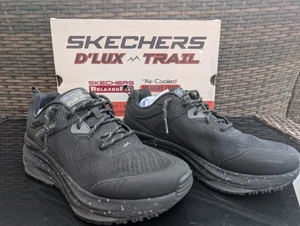 Skechers D'LUX Trail Shoes / Trainers Black (Goodyear soles) UK Size 7 - Picture 1 of 8