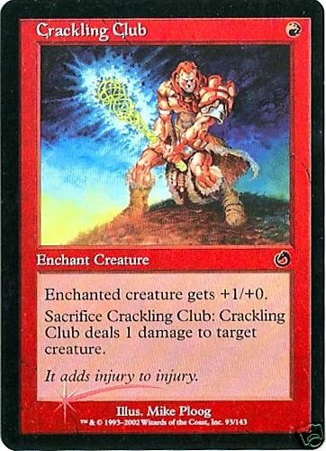 MTG - Torment - Crackling Club - 2X - Foil - NM - Image 1 of 1