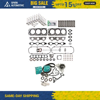 Head Gasket Set Valves Timing Belt Kit Fit 97-04 Mitsubishi 3.5L SOHC 6G74 - image 1 of 4