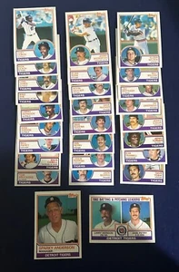 Juego de 27 cartas del equipo de béisbol 1983 Topps Detroit Tigers - Imagen 1 de 1