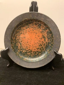 LAVA MID CENTURY MODERN ART Sweden ULLA AHLBY Pottery Bowl MCM RED BLACK - Picture 1 of 6