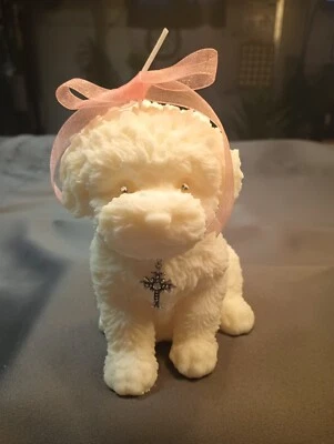 Large Soy Wax Teddy dog Vanilla Fragrance candle - Image 1 of 4