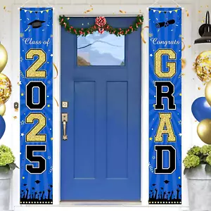 Class of 2025 Graduation Decorations for Party, Porch Banner 2025, Congrats GRAD - Picture 1 of 7